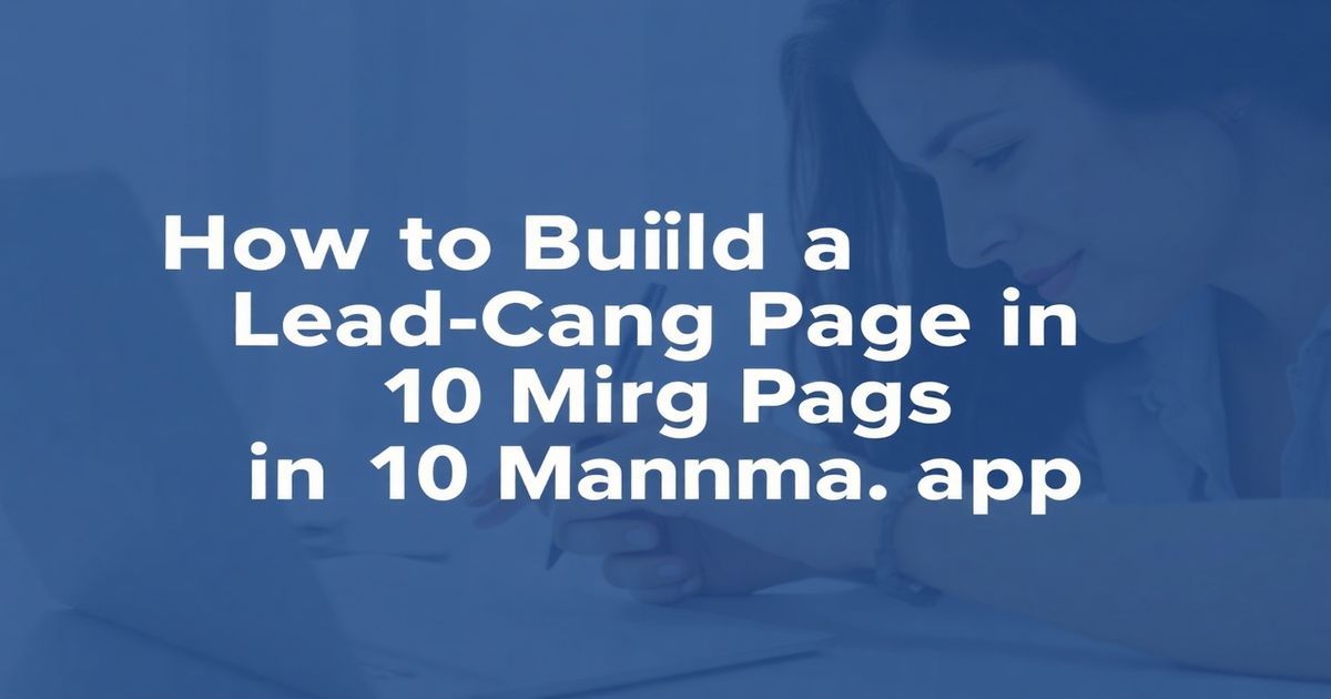 How to Build a Lead-Capture Landing Page in 10 Minutes with Gamma.app