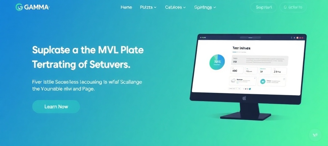 How to use Gamma to build a professional landing page for your MVP in minutes
