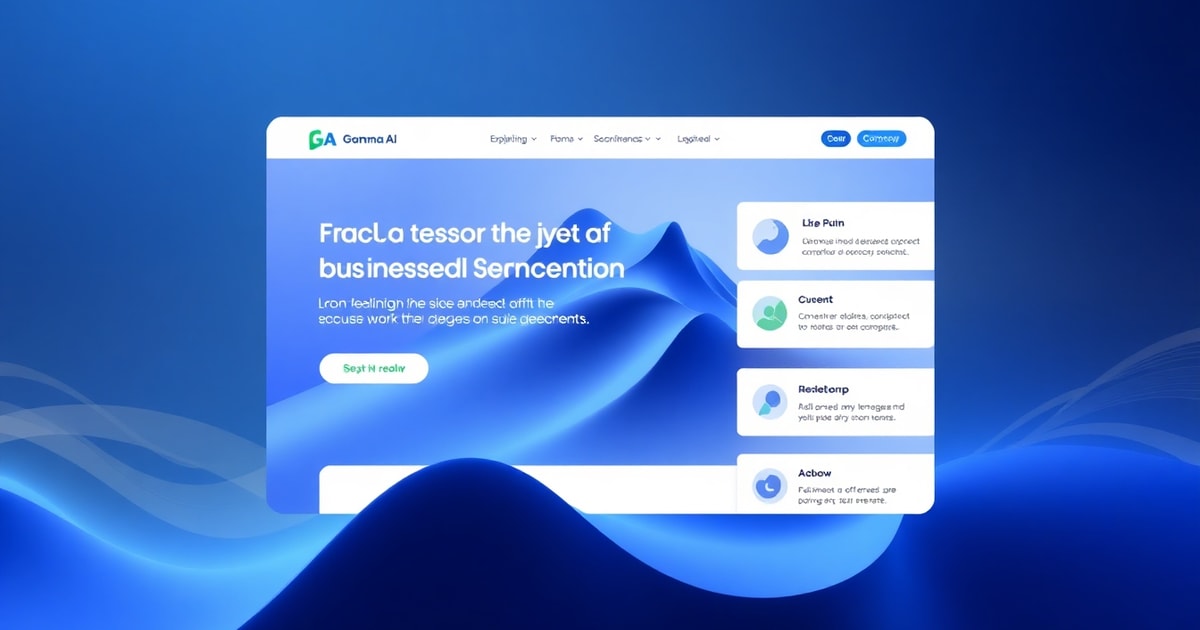 Building instant landing pages and pitch decks with Gamma AI