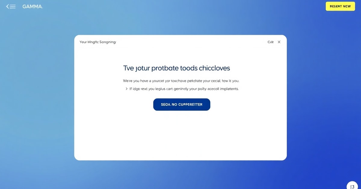Using Gamma.app to build professional pitch decks and landing pages from a simple text prompt